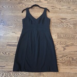 New York & Company - Black V-Neck Midi Dress - Size 6
